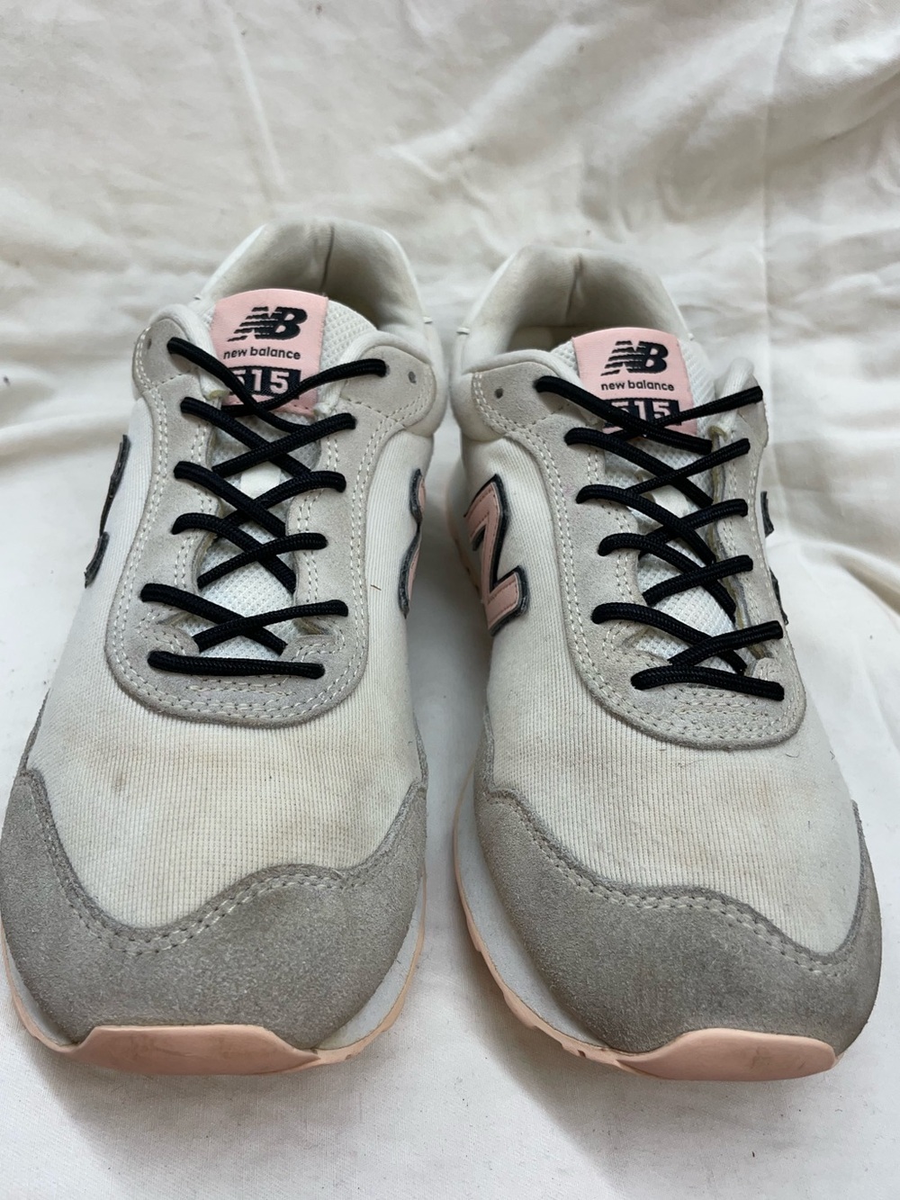 New Balance White Gray Pink 515 Runner Sneakers ladies sz 10